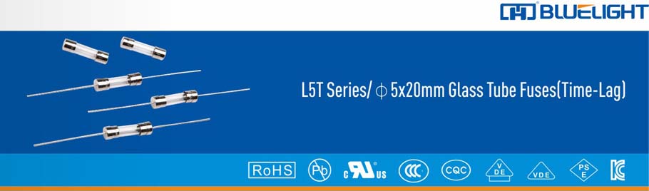 L5T系列/Φ5X20玻璃管保險絲(延時)(圖1) L5T系列/Φ5X20玻璃管保險絲(延時)(圖1)