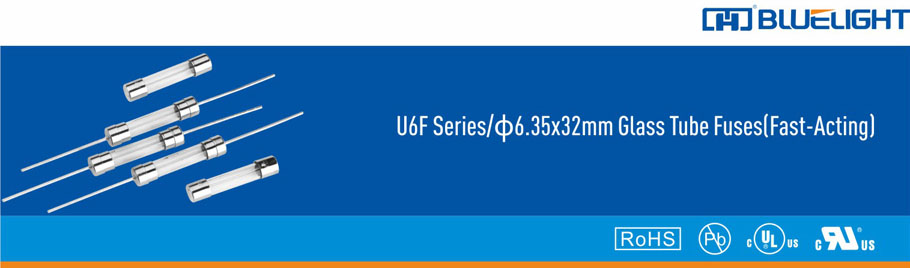 U6F系列/Φ6.35X32玻璃管快斷保險(xiǎn)絲(圖1)